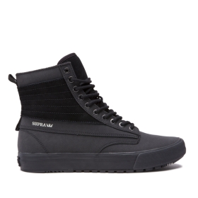 Mens Supra High Top Shoes GRAHAM CW Black/black | AU-91663